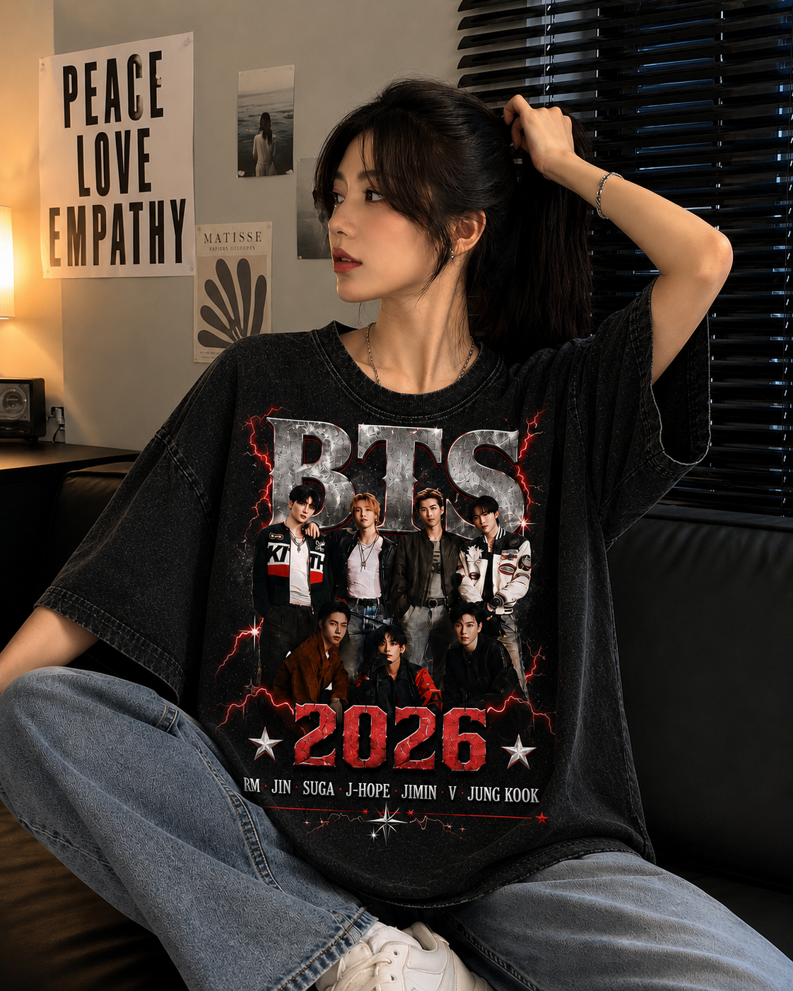 BTS World Tour 2026 T-Shirt, K-Pop Concert ARMY Fan Shirt