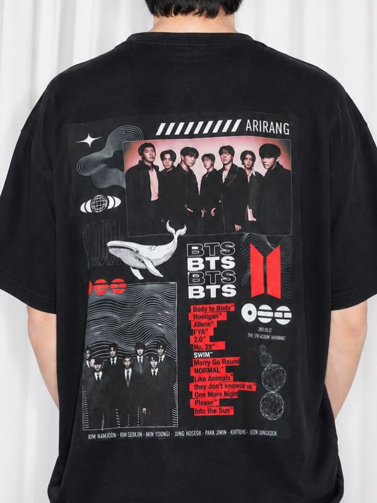 BTS Shirt, BTS Concert Shirt, BTS Arirang Cassette Tape Shirt C