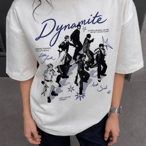 BTS Dynamite Shirt, Kpop BTS Graphic Tee, Retro BTS Boys T-Shirt, BTS Fan Gift, Unisex Concert Shirt, ARMY Merch Tee, C