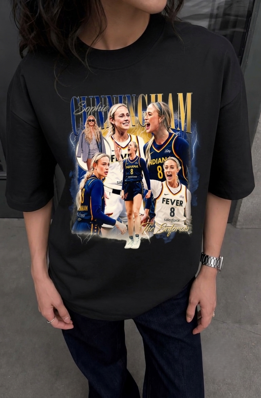 Sophie Cunningham Basketball Shirt, Sophie Cunningham Pointing Shirt, WNBA Fan Gift (C)