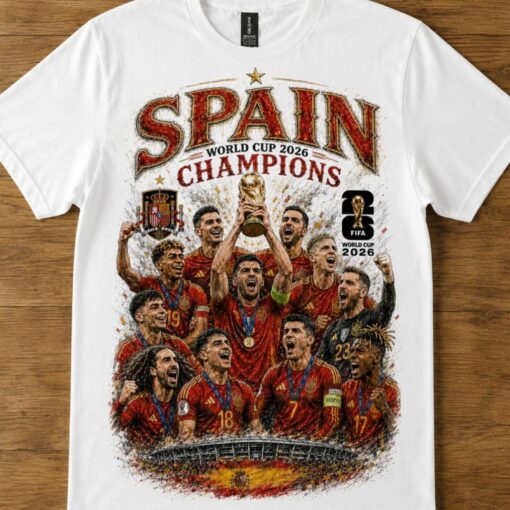Spain España World Cup Champions 2026 Tshirt