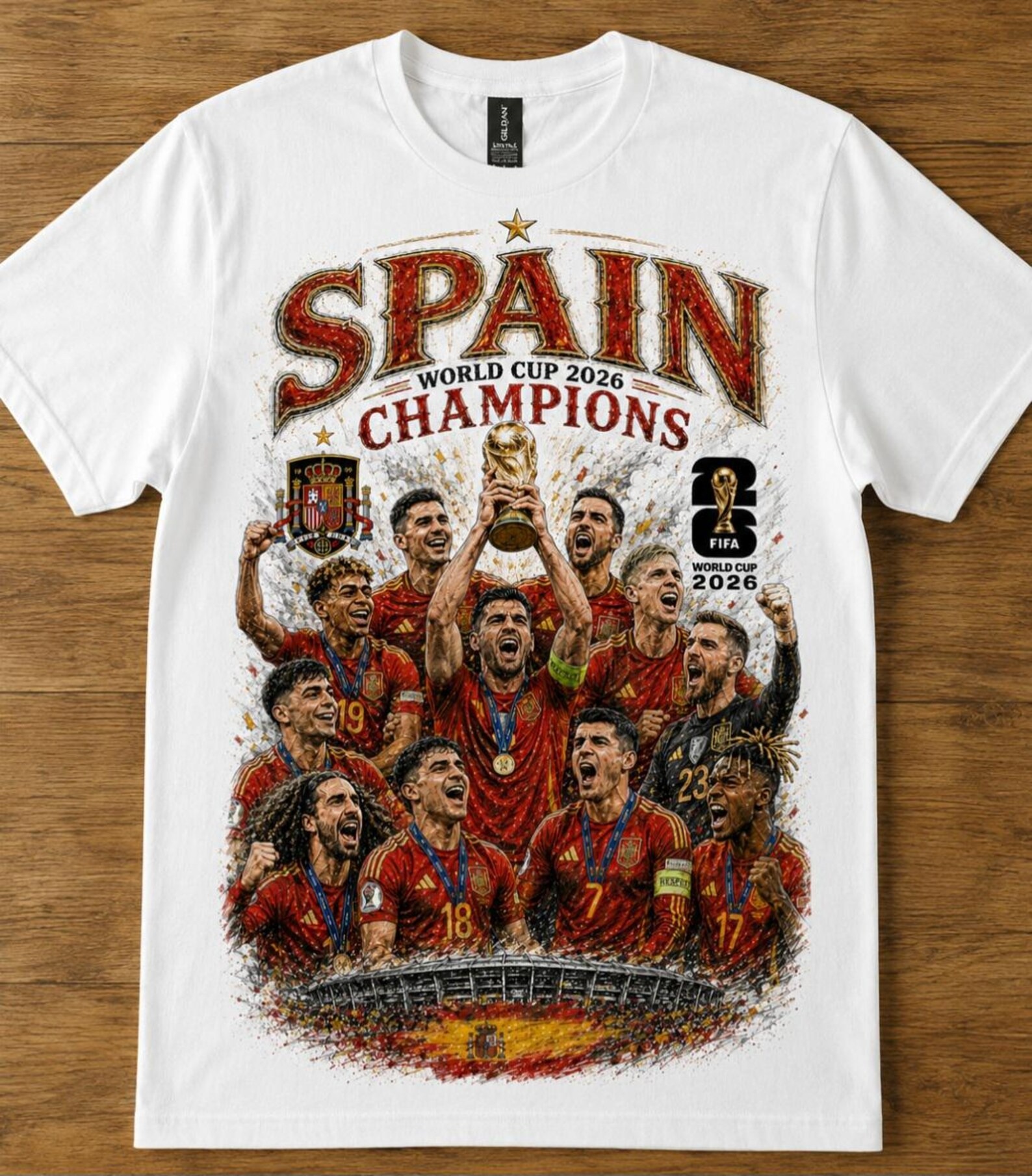 Spain España World Cup Champions 2026 Tshirt