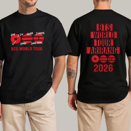 BTS World Tour Arirang T-Shirt, Vintage Kpop Graphic Tee, ARMY Fan Gift