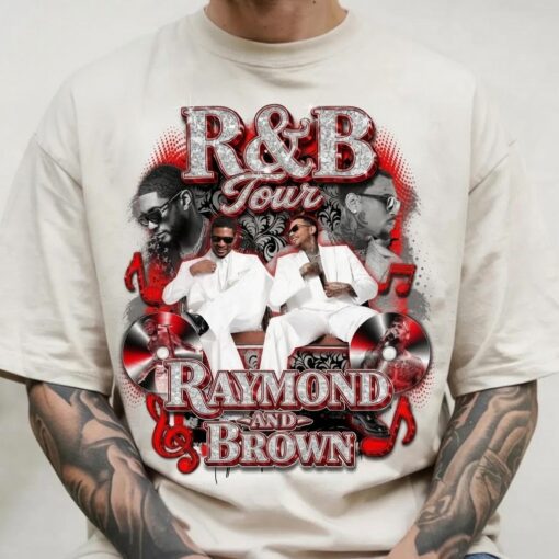 Usher Chris Brown R&B Tour Shirt, Raymond Brown Concert Tee, R&B Concert Shirt, Concert Outfit Gift.