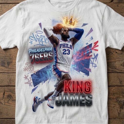 LeBron James Philadelphia 76ers T-Shirt