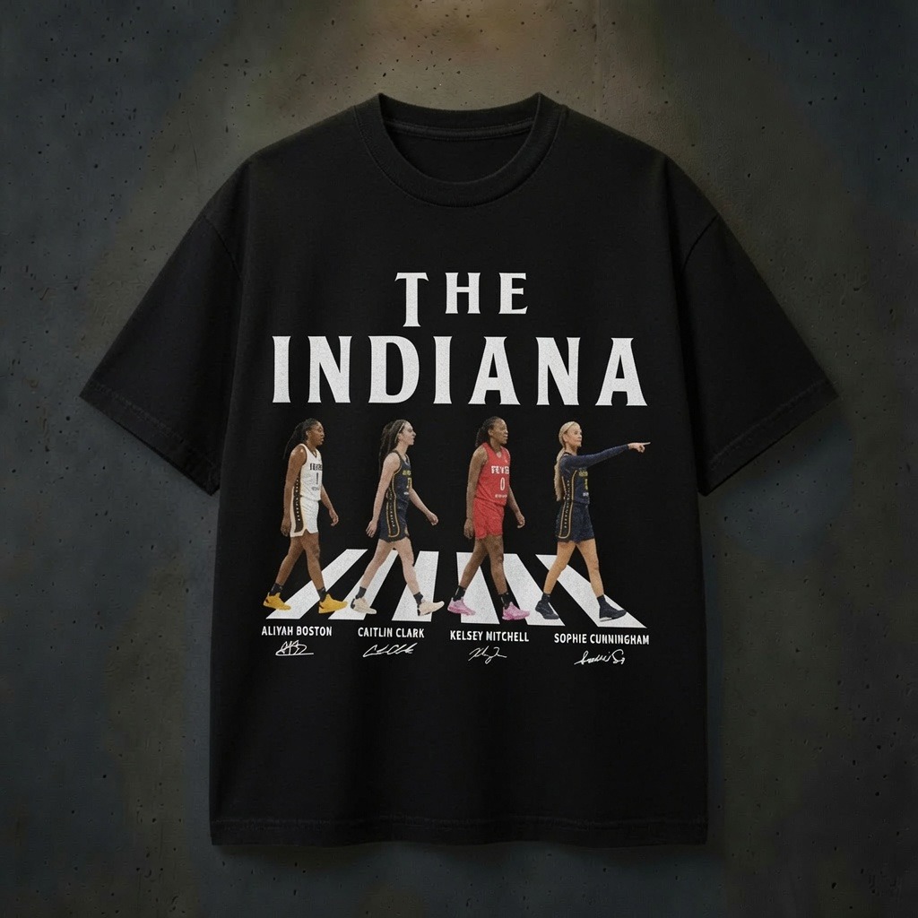 Indiana Basketball Walking Road Funny Shirt, Clark Sophie Cunningham Shirt