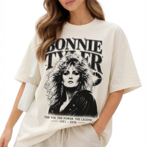 Bonnie Tyler Shirt & Sweater, Vintage 80s Music Graphic Tee, Retro Pop Rock Shirt, Music Legend Fan Gift (C)