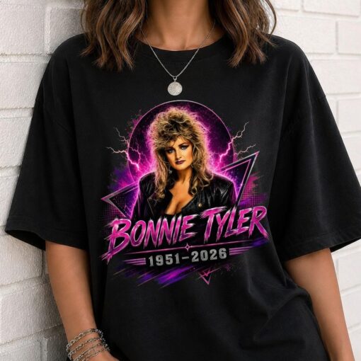 Comfort Colors Music Tee, Bonnie Tyler Shirt. Retro 80s Graphic Tee, Rock Music Gift