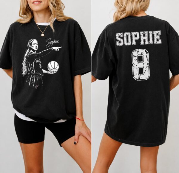 “Free Shipping” Sophie Cunningham 8 Vintage Basketball 2 sided T-Shirt