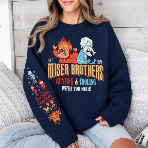 Vintage Miser Brothers Sweatshirt Retro Christmas Movie Shirt